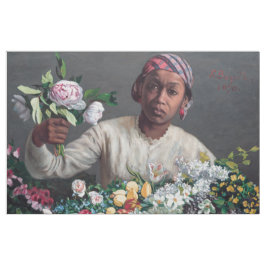 Frederic Bazille - Young Woman with Peonies Tyg