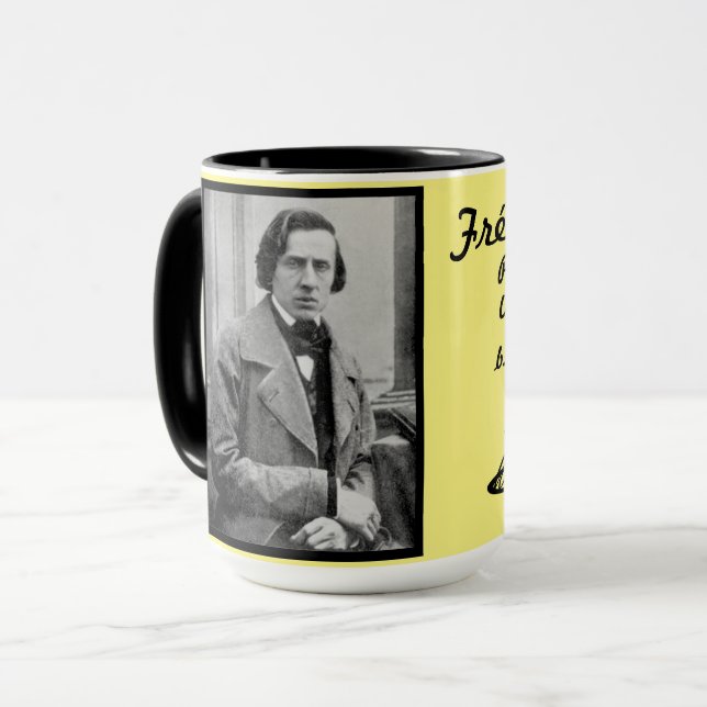 Frédéric Chopin Combo Mugg, 15 oz Mugg (Framsida vänster)