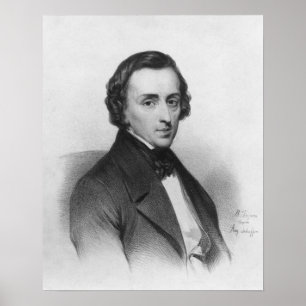 Frederic Chopin, efter Ary Scheffer Poster