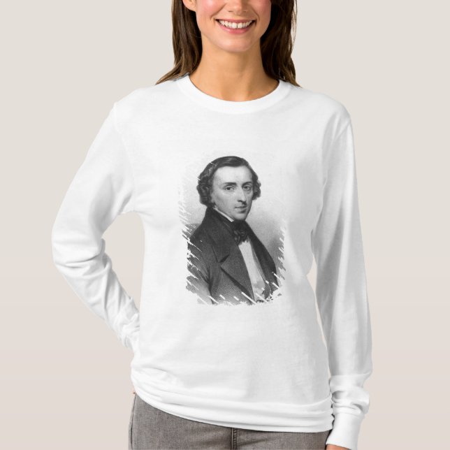 Frederic Chopin, efter Ary Scheffer T-shirt (Framsida)