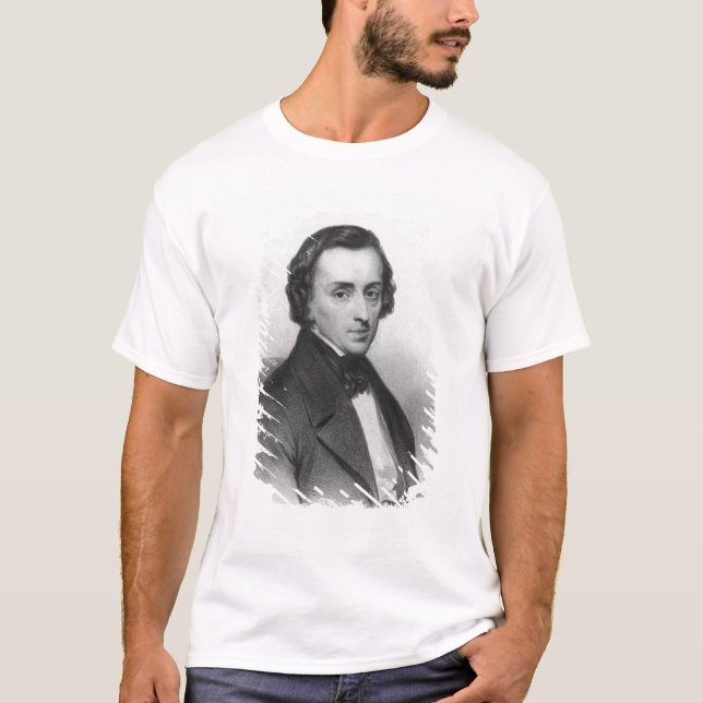 Frederic Chopin, efter Ary Scheffer Tee Shirt (Framsida)