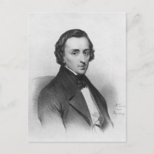 Frederic Chopin, efter Ary Scheffer Vykort