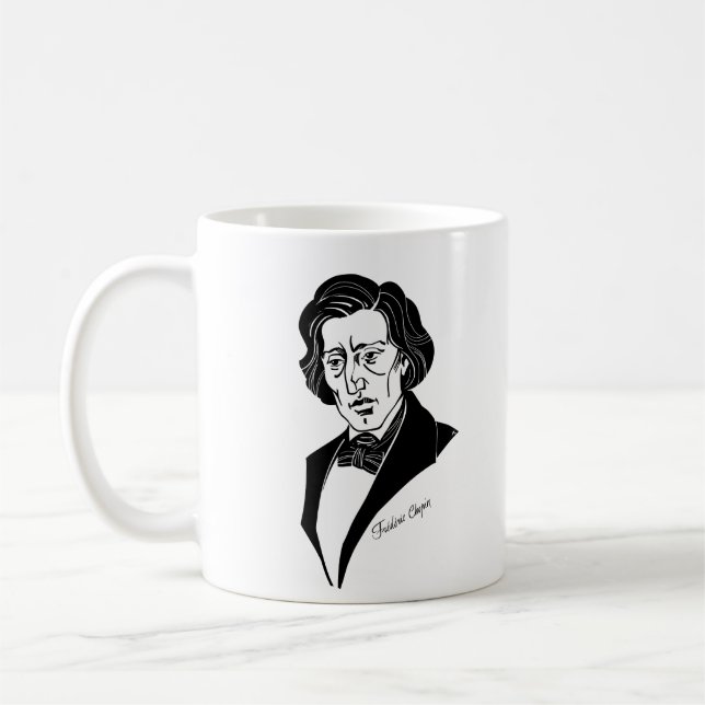 Frederic Chopin Kaffemugg (Vänster)