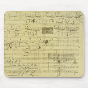 Frederic Chopin manuskriptmousepad Musmatta