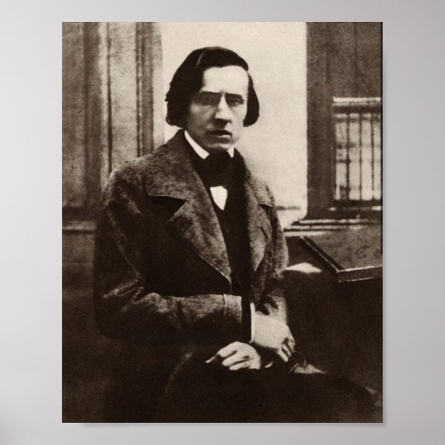 Frederic Chopin polska Composer Porträtt Poster (Framsidan)