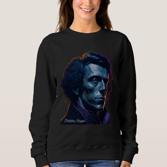 Frederic Chopin Portrait Pianist Composer Illustra T Shirt (Framsida)