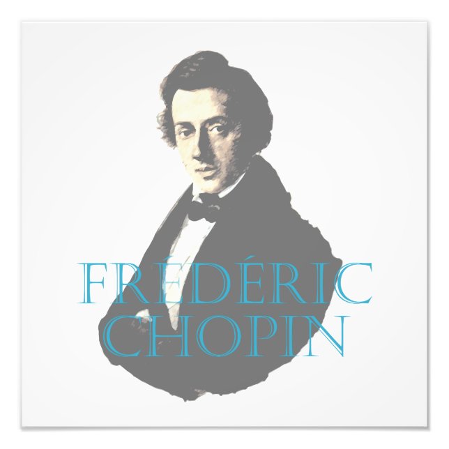 Frédéric Chopin porträtt Fototryck (Framsidan)