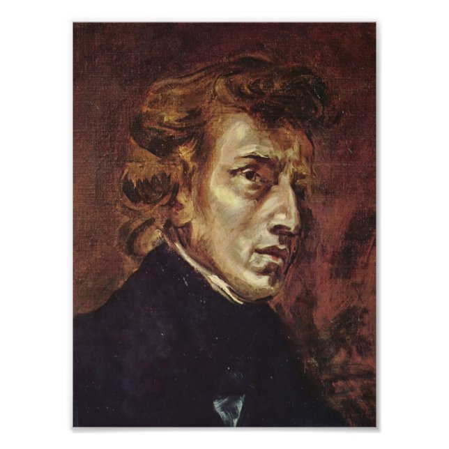 Frédéric Chopin Porträtt Fototryck (Framsidan)