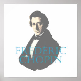Frédéric Chopin porträtt Poster