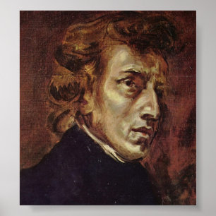 Frédéric Chopin Porträtt Poster