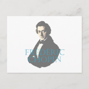 Frédéric Chopin porträtt Vykort