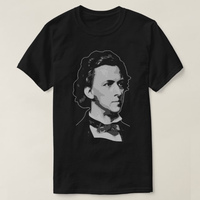 Frederic Chopin Retro Propaganda Classical Music C T Shirt (Design framsida)