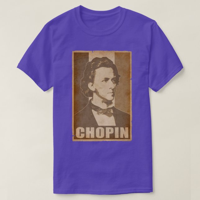 Frederic Chopin Retro Propaganda Classical Music C T Shirt (Design framsida)