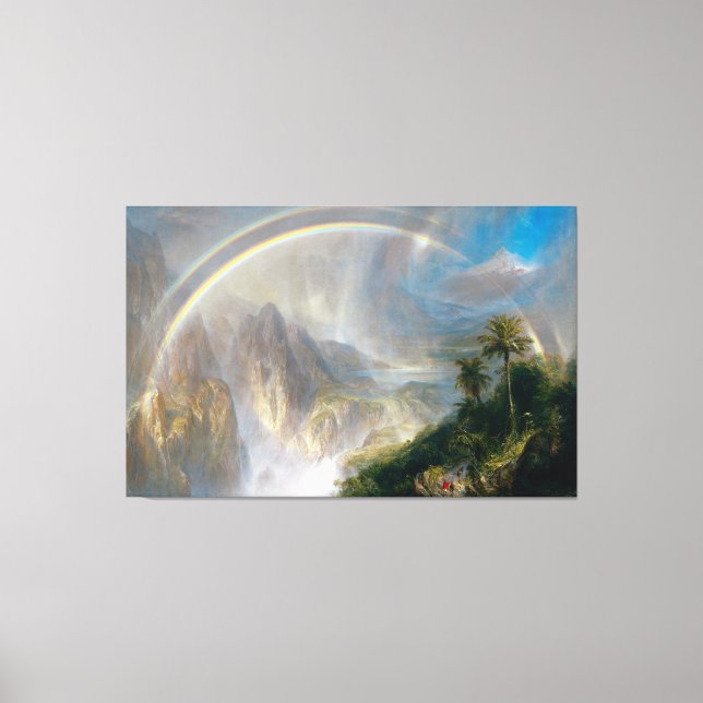 FREDERIC CHURCH - Rainy Season i Tropikarna 1866 Canvastryck (Framsida)