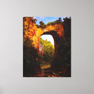 FREDERIC CHURCH The Natural Bridge, Virginia 1852 Canvastryck