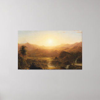 FREDERIC E. CHURCH - Ecuadors ander - 1855 Canvastryck
