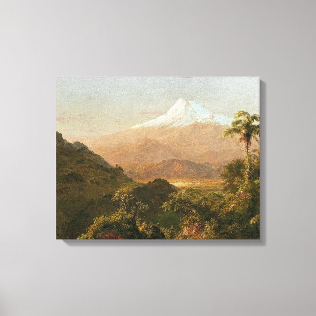 FREDERIC E. CHURCH - SYDAMERIKANSKA LANDSCAPE 1856 CANVASTRYCK (Framsida)