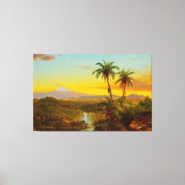 FREDERIC E. CHURCH - Sydamerikanska landskapet 185 Canvastryck (Framsida)