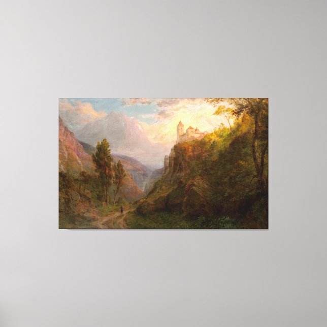 FREDERIC E. CHURCH The Monastery of San Pedro 1879 Canvastryck (Framsida)