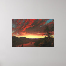 FREDERIC E. CHURCH Twilight in the Wilderness 1860 Canvastryck