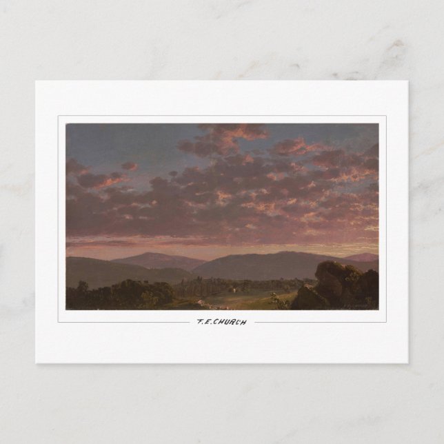 Frederic Edwin Church #605 - Finkonst Vykort (Framsida)
