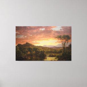FREDERIC EDWIN CHURCH - A LAND HOME - 1854 - CANVASTRYCK