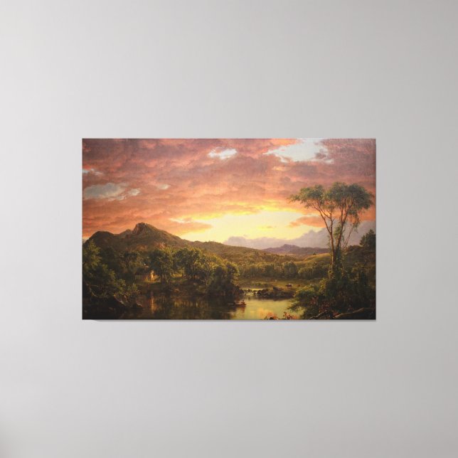 FREDERIC EDWIN CHURCH - A LAND HOME - 1854 - CANVASTRYCK (Framsida)