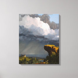 FREDERIC EDWIN CHURCH - A PASSING STORM - 1849 - CANVASTRYCK