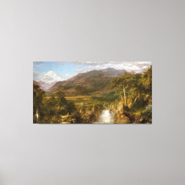 Frederic Edwin Church - Andernas hjärta  Canvastryck (Framsida)