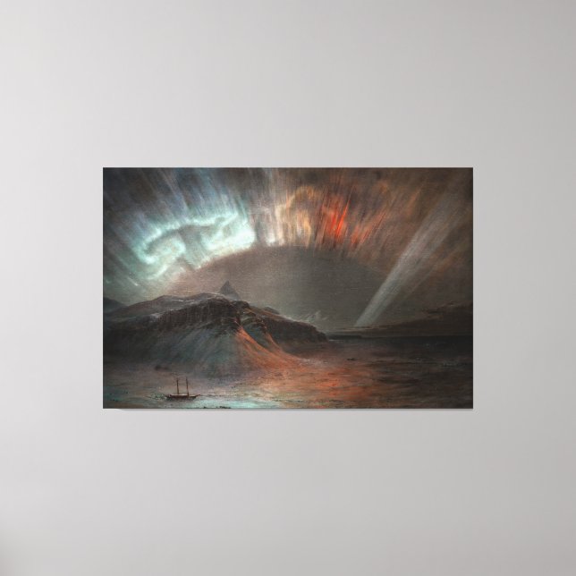 Frederic Edwin Church - Aurora Borealis  Canvastryck (Framsida)