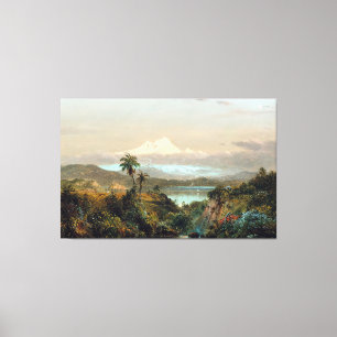 FREDERIC EDWIN CHURCH - Cayambe - 1858 - Luminism Canvastryck