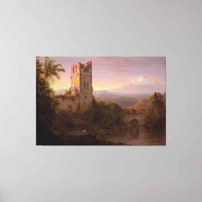 Frederic Edwin Church - Chimborazo Volcano  Canvastryck (Framsida)