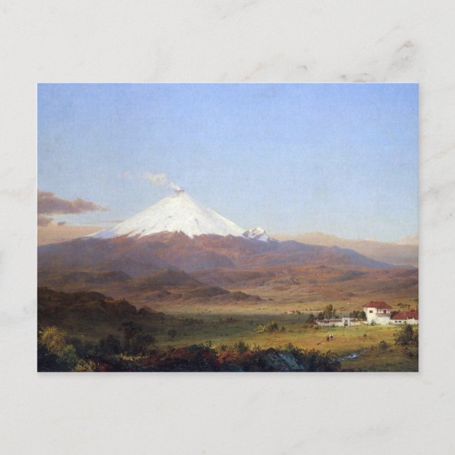Frederic Edwin Church - Cotopaxi Ecuador Vykort (Framsida)