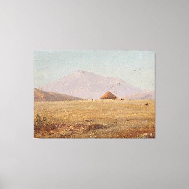 Frederic Edwin Church - Ecuador, mountain plate Canvastryck (Framsida)