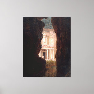 FREDERIC EDWIN CHURCH - El Khasné, Petra - 1874 - Canvastryck
