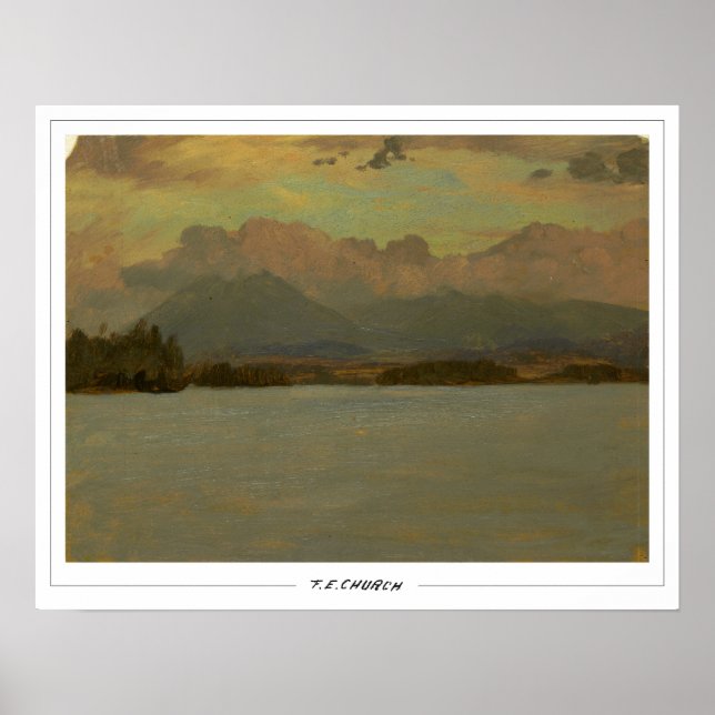Frederic Edwin Church finkonst #396 Poster (Framsidan)