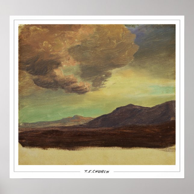 Frederic Edwin Church finkonst #477 Poster (Framsidan)