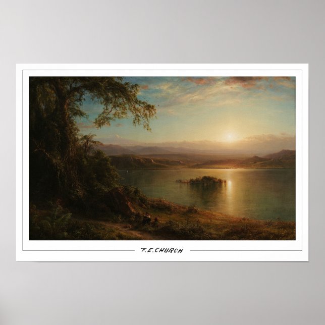 Frederic Edwin Church finkonst #538 Poster (Framsidan)