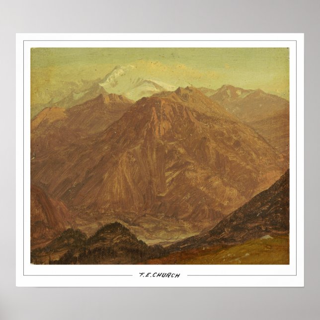Frederic Edwin Church finkonst #834 Poster (Framsidan)