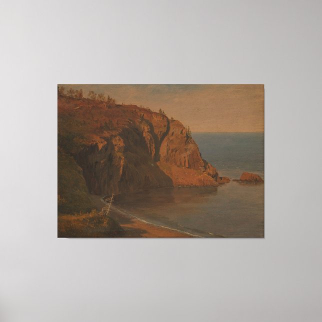 Frederic Edwin Church - Grand Manans kust  Canvastryck (Framsida)
