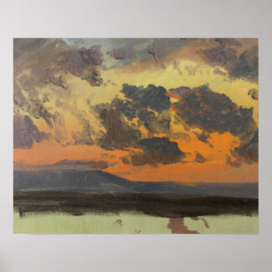 Frederic Edwin Church - Himlar vid Sunset, Jamaica Poster