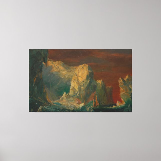 Frederic Edwin Church - Iceberg Fantasy Canvastryck (Framsida)