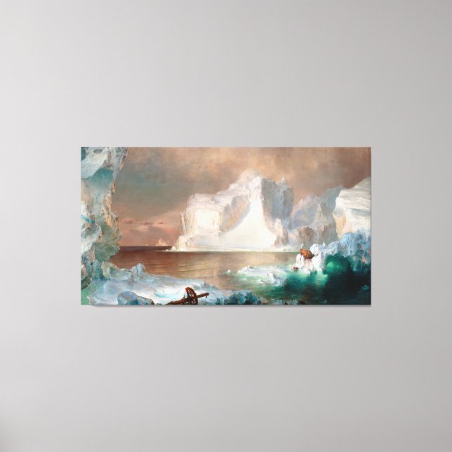 FREDERIC EDWIN CHURCH - ICEBERGS - 1861 - CANVASTRYCK (Framsida)