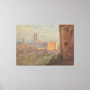 Frederic Edwin Church - italiensk eller schweizisk Canvastryck