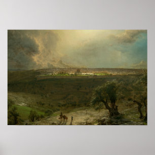 Frederic Edwin Church - Jerusalem från berget Poster