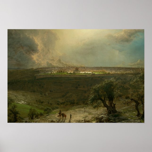 Frederic Edwin Church - Jerusalem från berget Poster (Framsidan)
