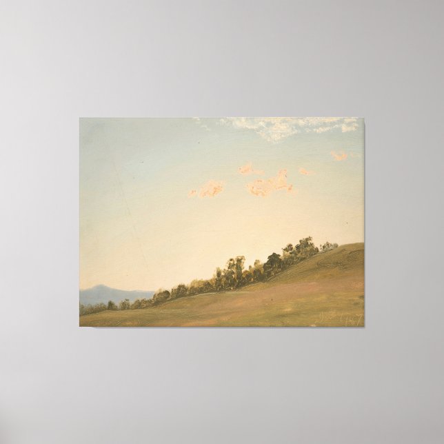 Frederic Edwin Church - Kulle, Hudson, New York Canvastryck (Framsida)