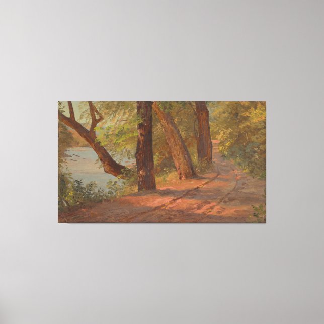 Frederic Edwin Church - Landscape from North Ameri Canvastryck (Framsida)