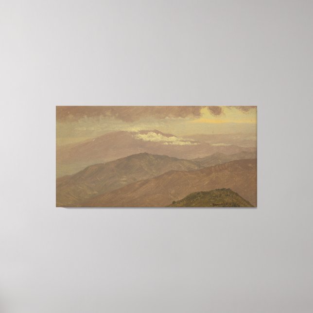 Frederic Edwin Church - Landskap från Nordamerika Canvastryck (Framsida)