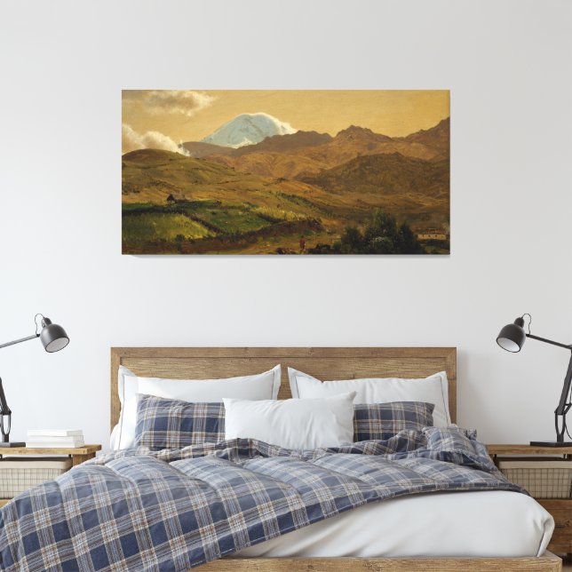 Frederic Edwin Church - Mount Chimborazo, Ecuador Canvastryck (Insitu (sovrum))